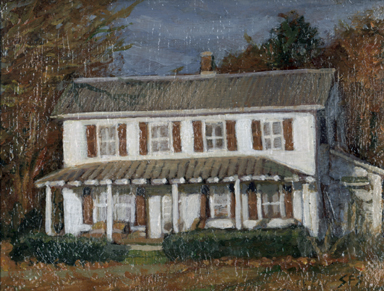White house north of Sixes Road
